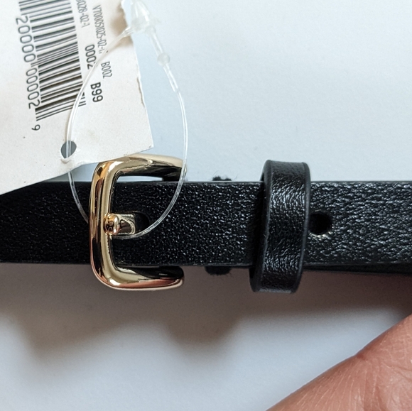 Old Navy Black Skinny Belt Size Ml Nwt 